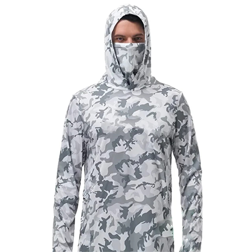 เสื้อฮู้ดตกปลาสำหรับผู้ชาย ลาย - Fishing Shirt Uv Protection บทวิจารณ์และราคา